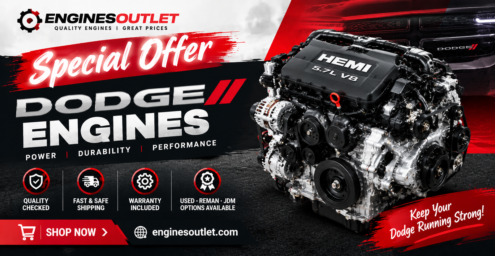 Rebuilt Dodge Engine For Sale 