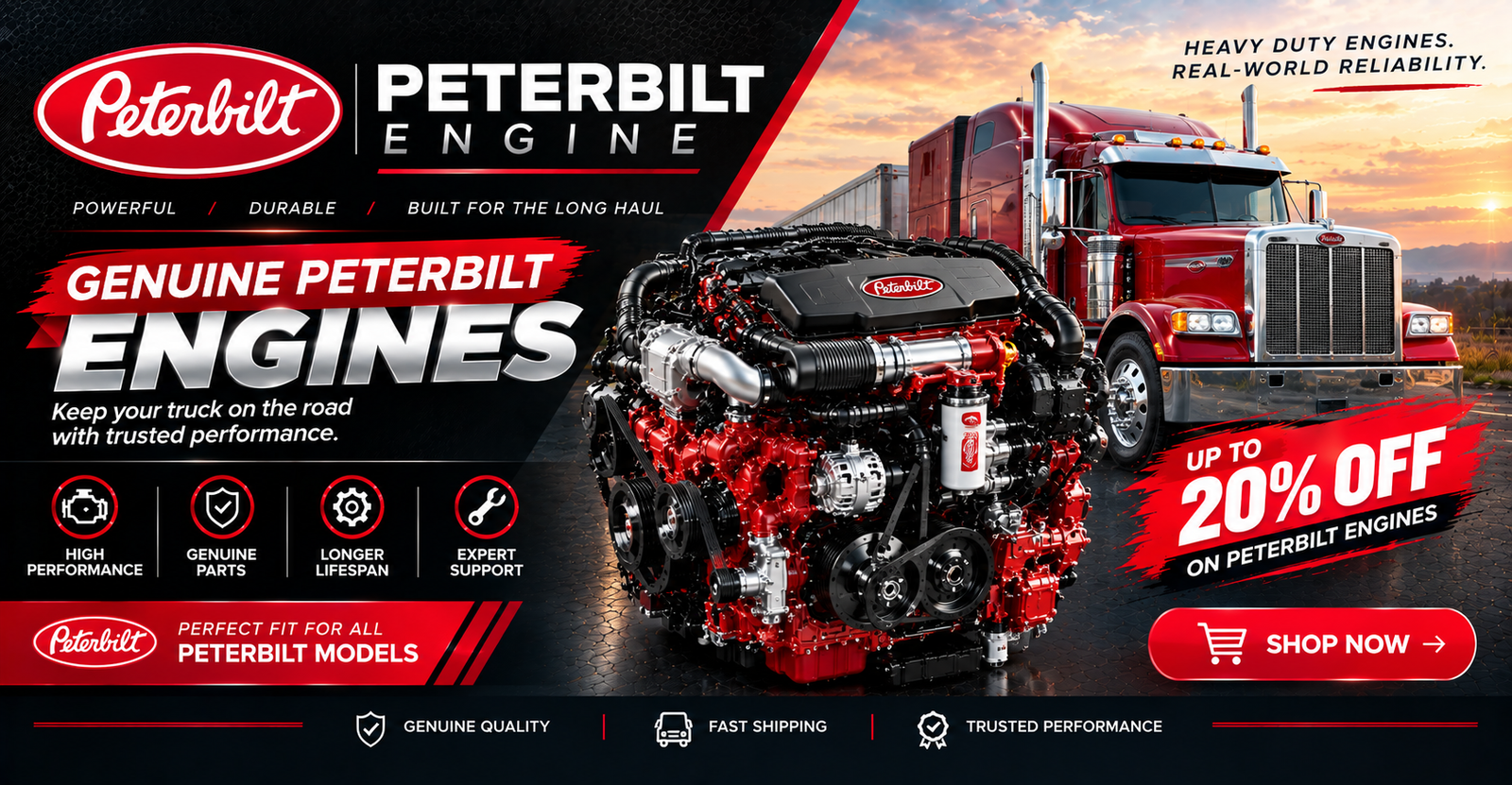 Rebuilt Peterbilt Engine For Sale 