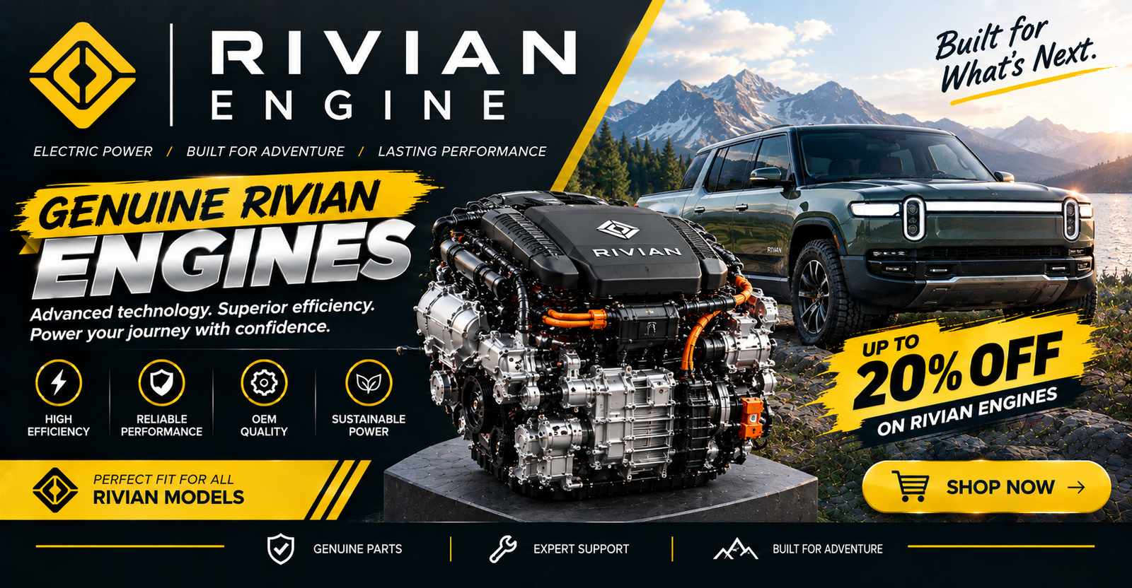 Rebuilt Rivian Engine For Sale 
