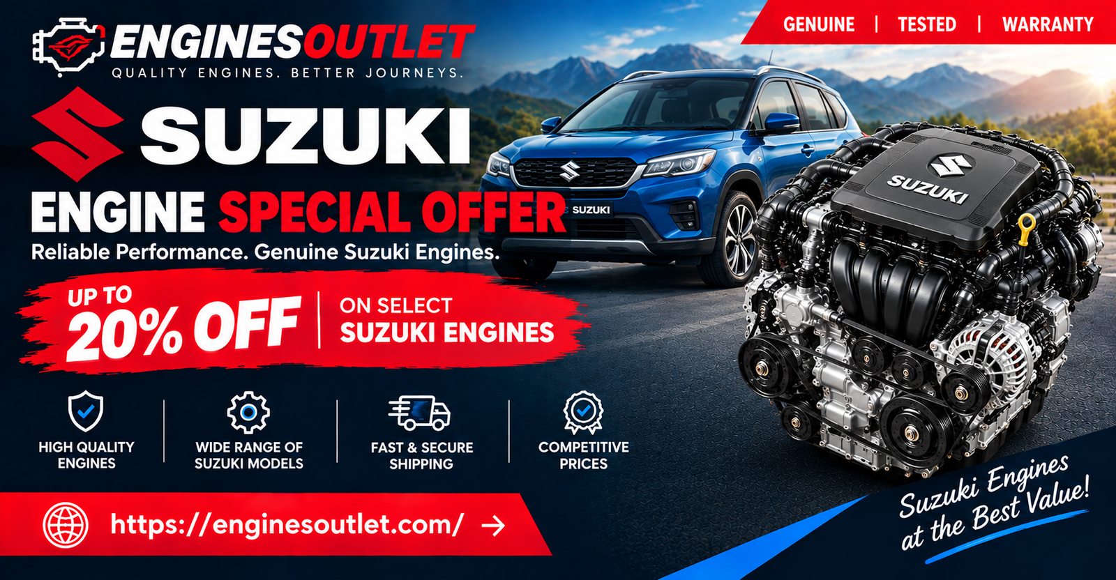 Rebuilt Suzuki Engine For Sale 