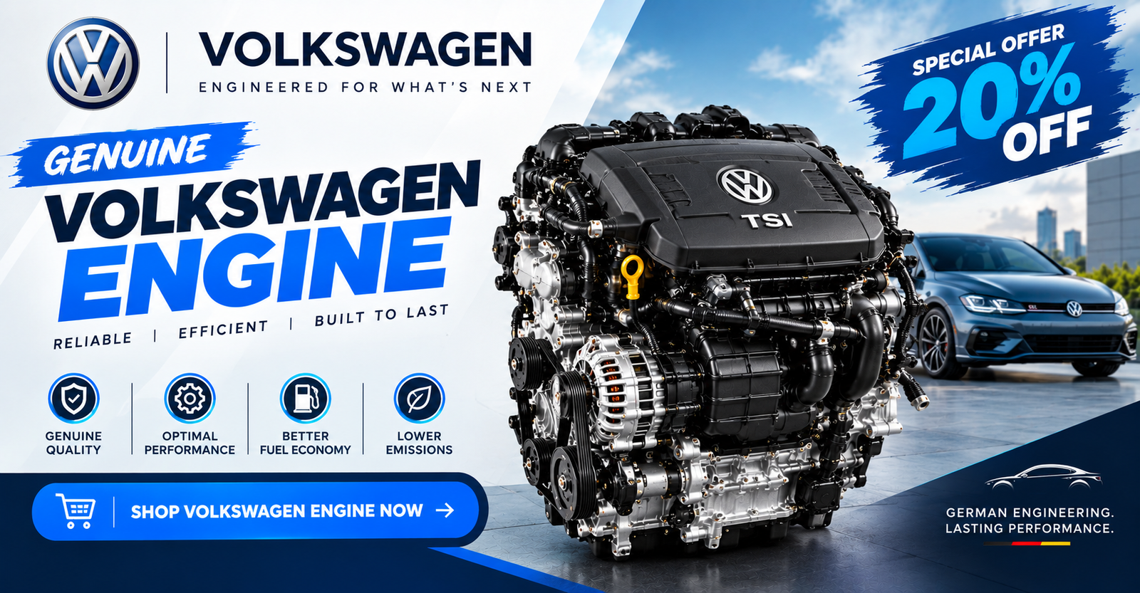 Rebuilt Volkswagen Engine For Sale 