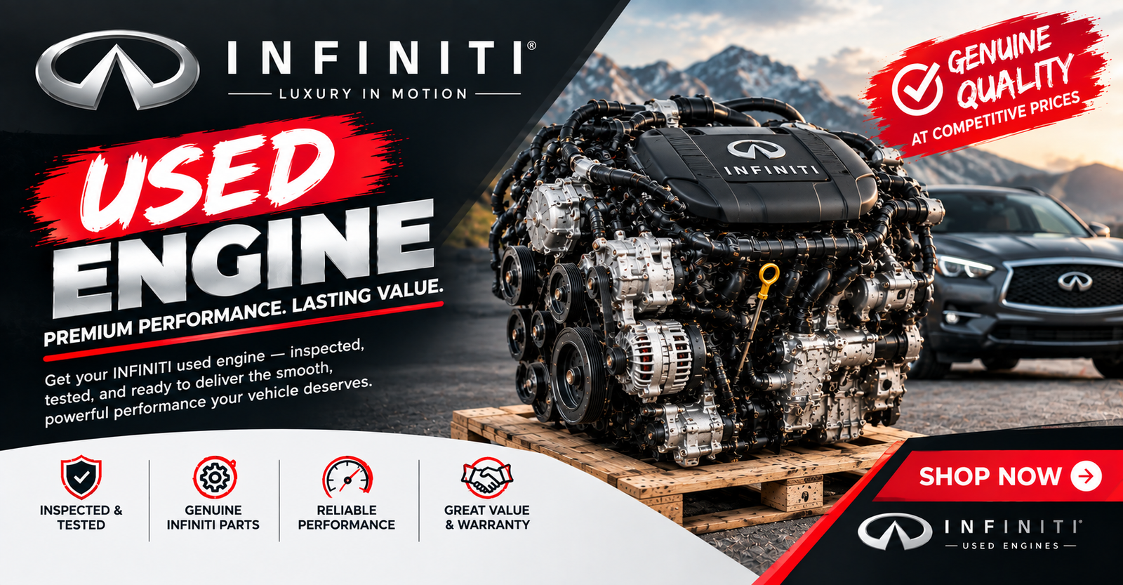 Reman Infiniti Engine For Sale 