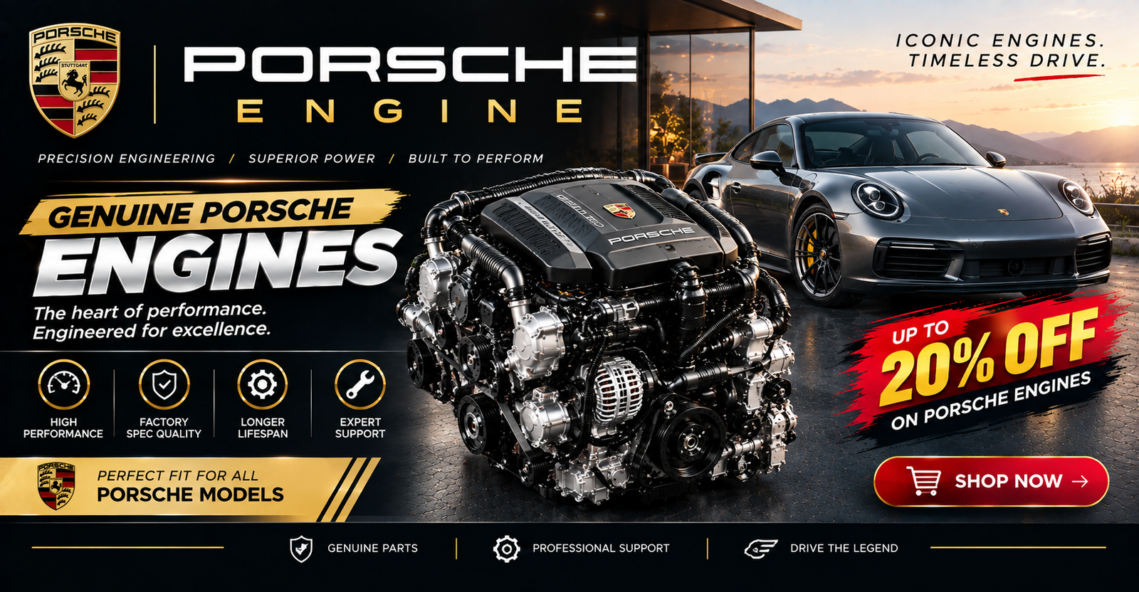 Reman Porsche Engine For Sale 