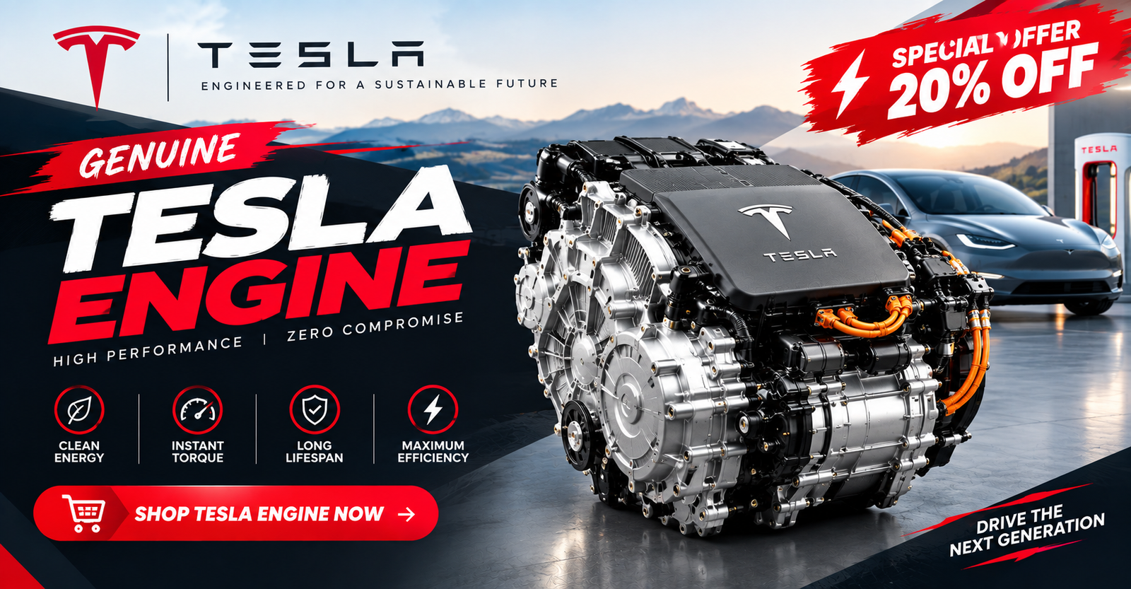 Reman Tesla Engine For Sale 