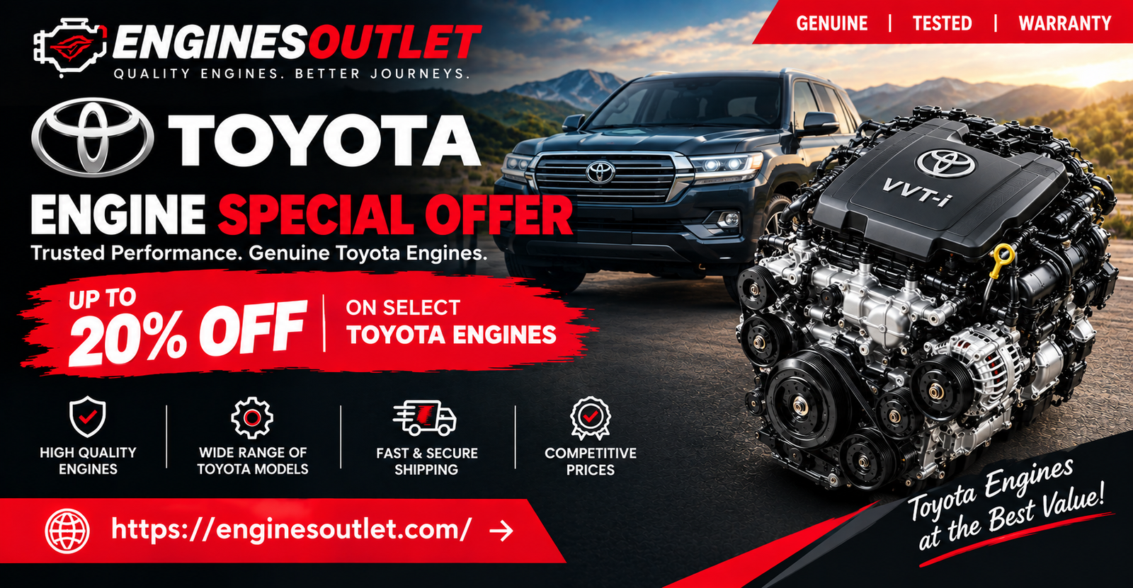 Reman Toyota Engine For Sale 