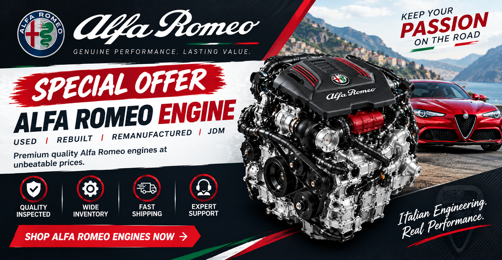 Used Alfa-Romeo Engine For Sale 