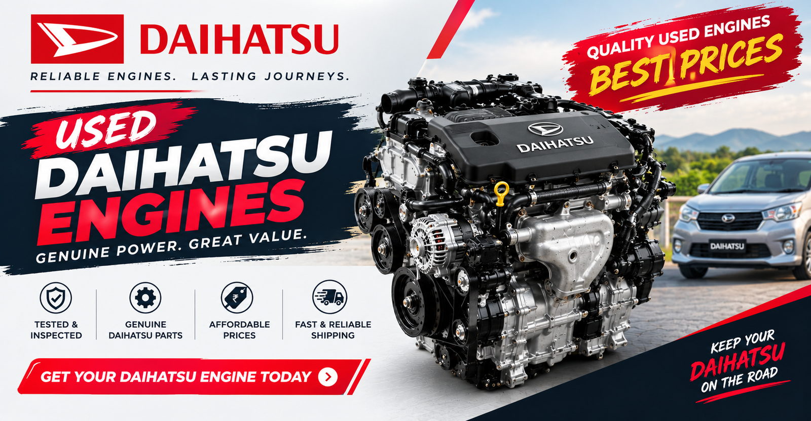 Used Daihatsu  Engine For Sale 