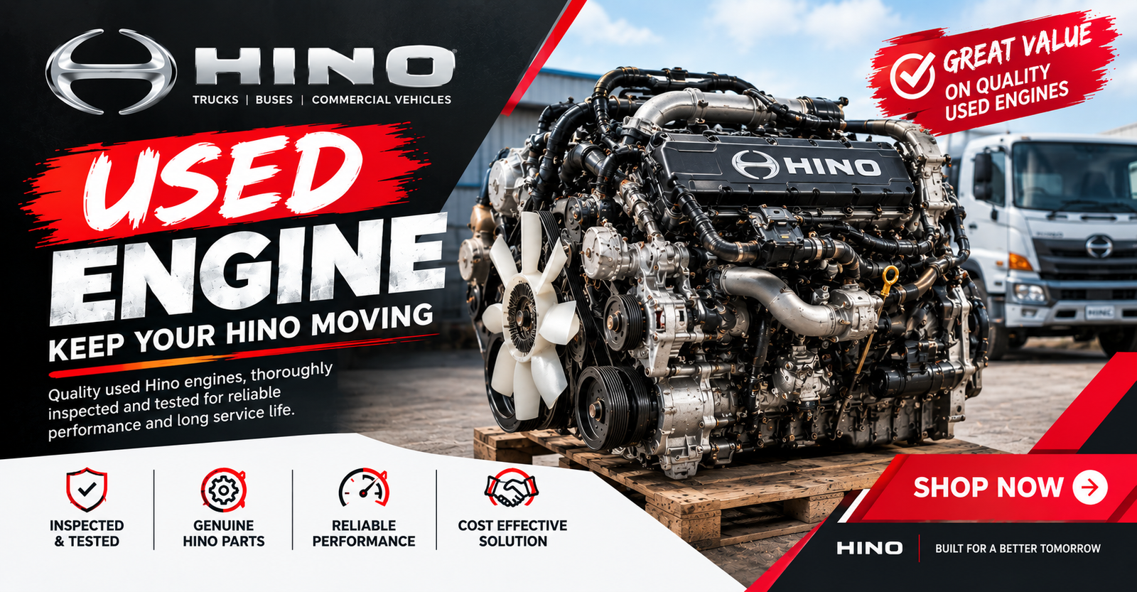 Used Hino Engine For Sale 