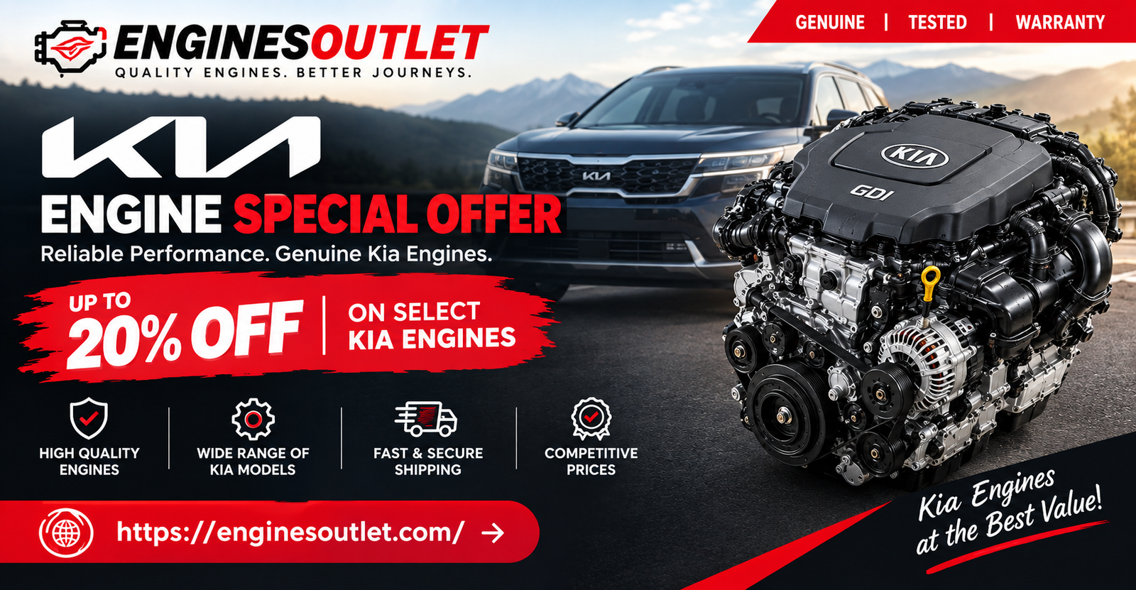 Used Kia Engine For Sale 