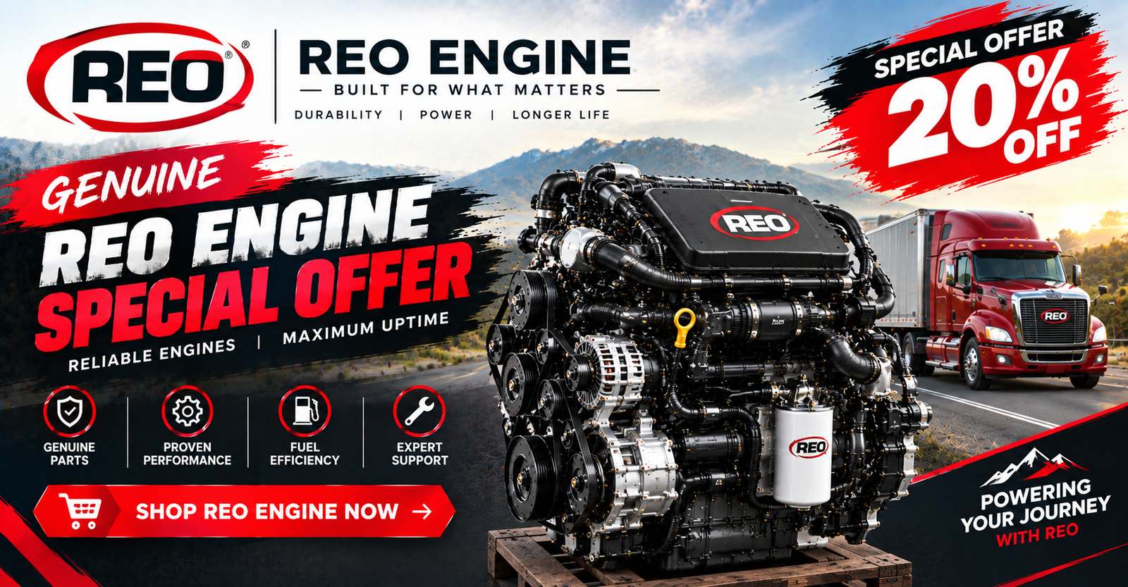 Used Reo Engine For Sale 
